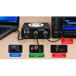 Interfaz CW Trainer K5NN+  Entrenador de Código Morse